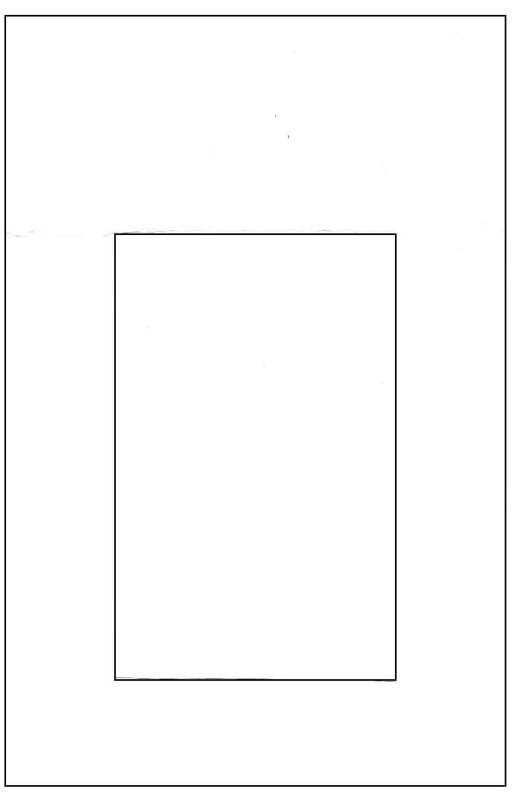 Прямоугольник шаблон для вырезания