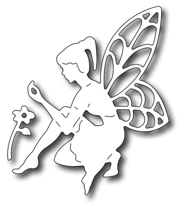 Трафарет феи на окно