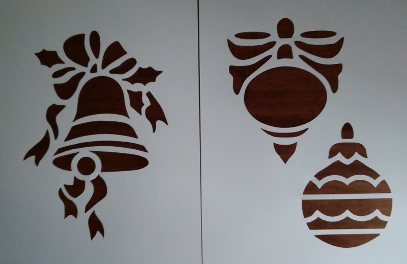 Трафарет для декоративного снега