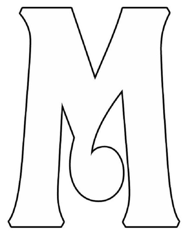 Буквы трафарет для вырезания красивые