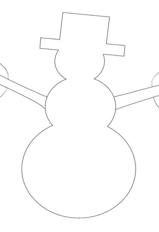 Гирлянда Снеговики из бумаги