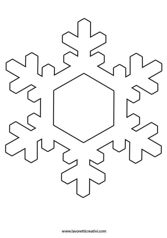 Трафарет «снежинки»