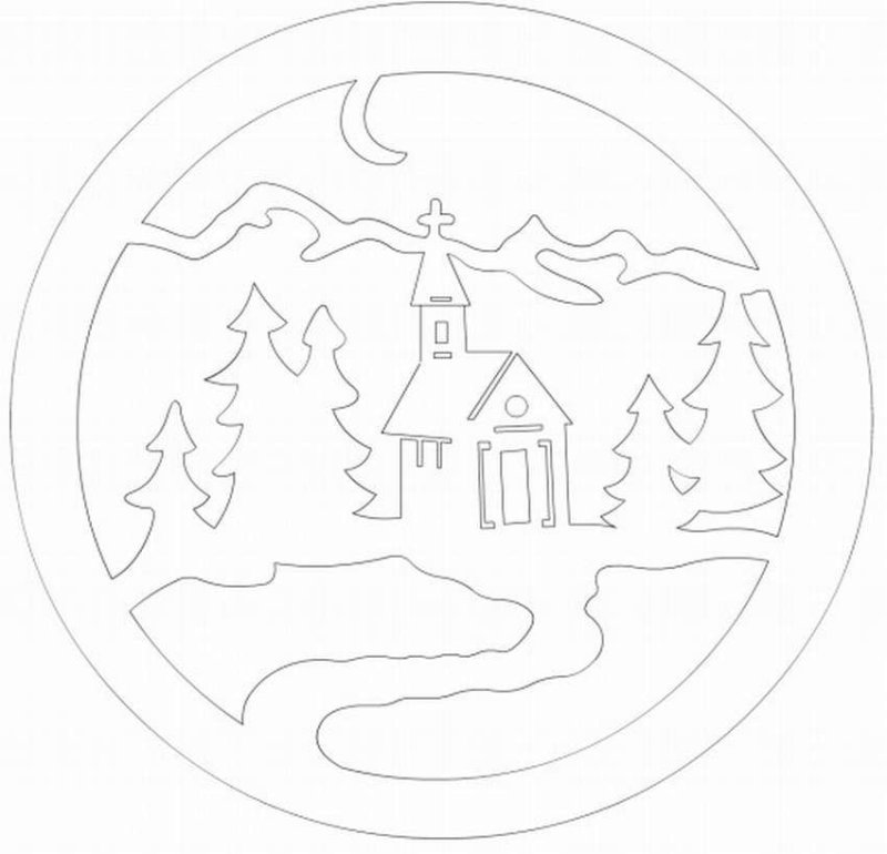 Вытынанки новогодние