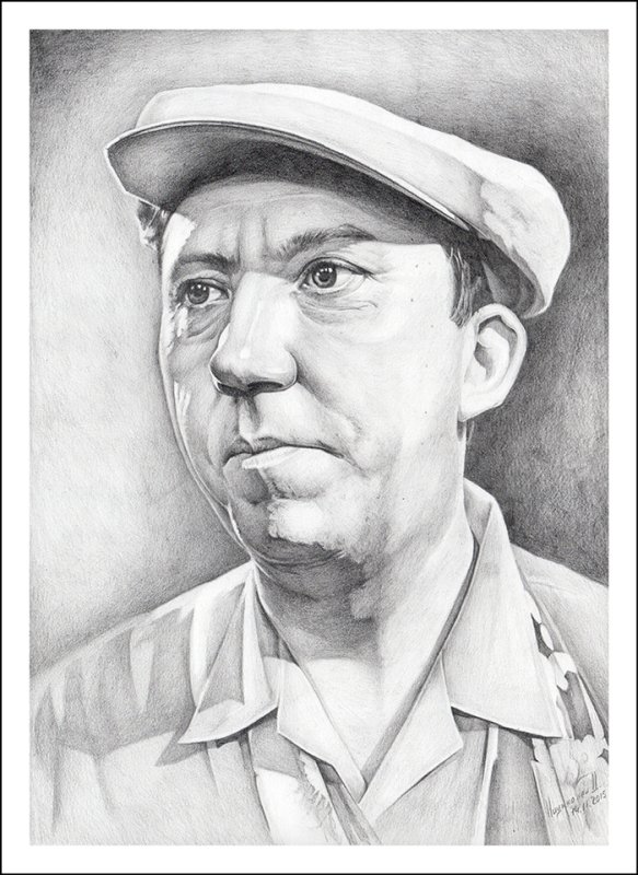 Юрий Никулин рисунок портрет