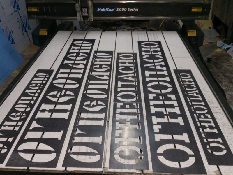 Наборные трафареты для маркировки краской