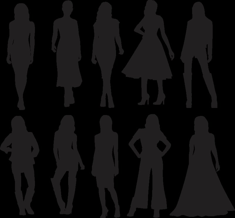 Силуэт женщины