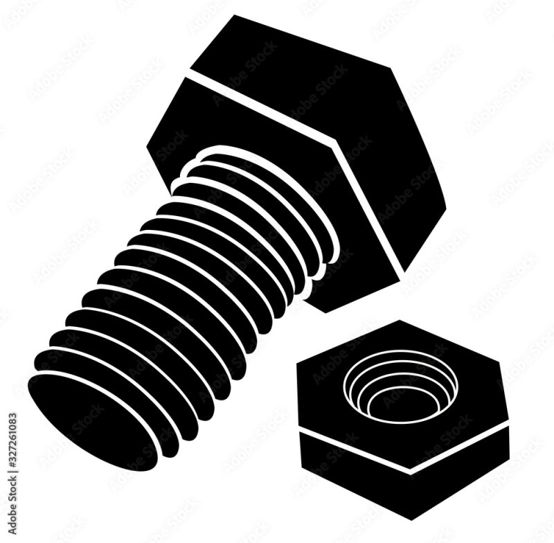 Болт и гайка иконка