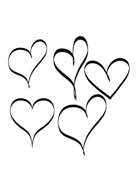 Сердечко контур