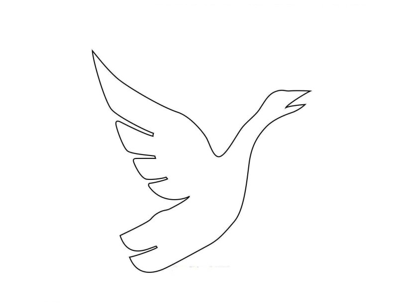 Журавли трафареты для вырезания