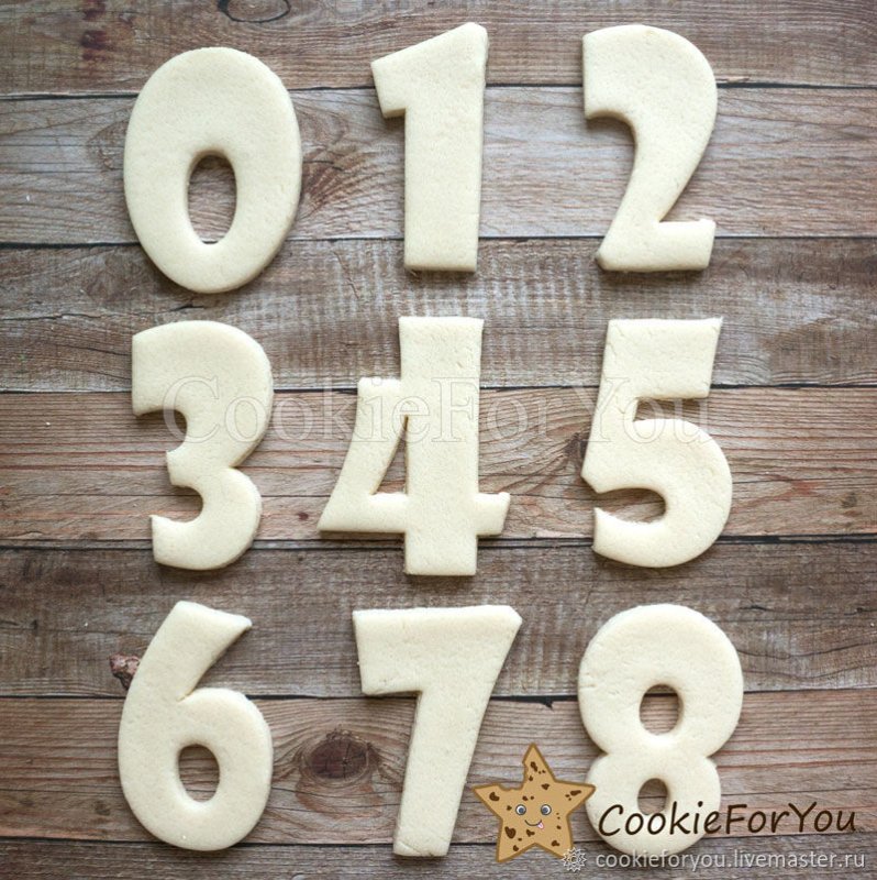 Вырубка для пряника цифра