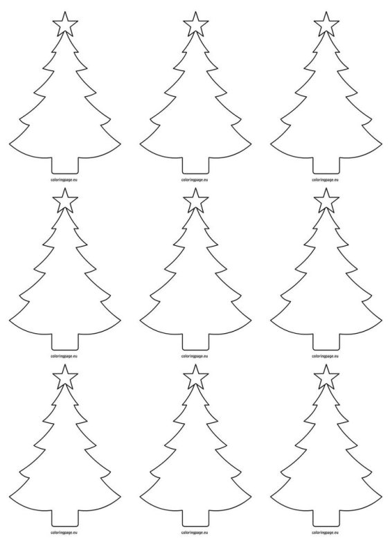 Шаблон елки