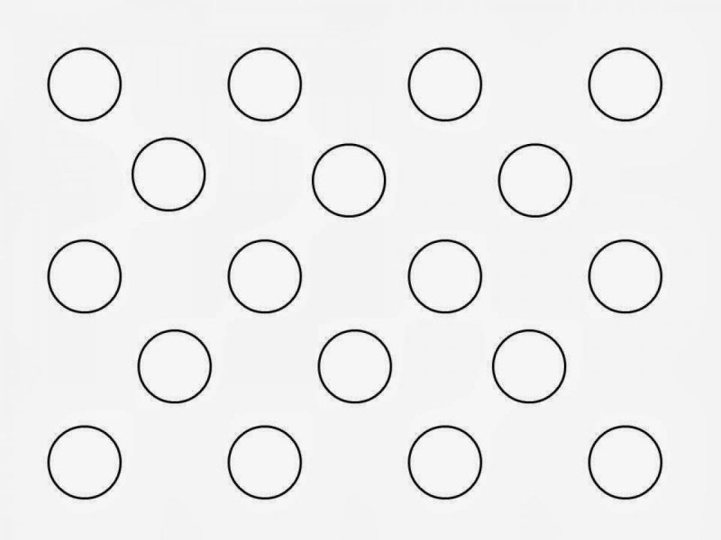Трафарет круги