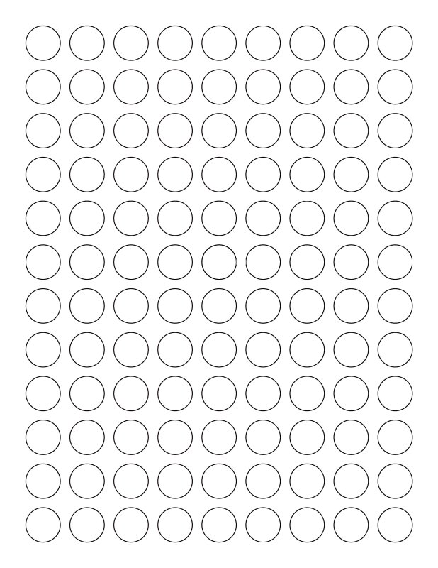 Листья в кружочках для вырезания