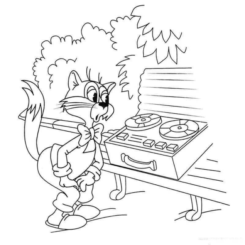 Раскраска Леопольд и мыши