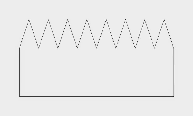 Корона трафарет для вырезания