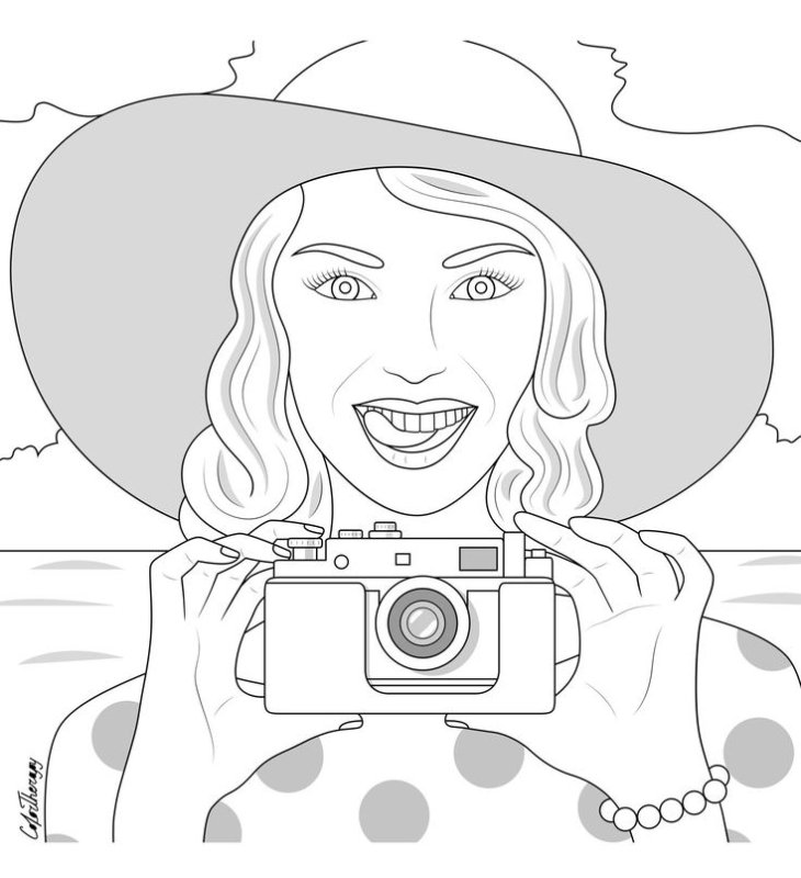 Разукрашки девочки крутые