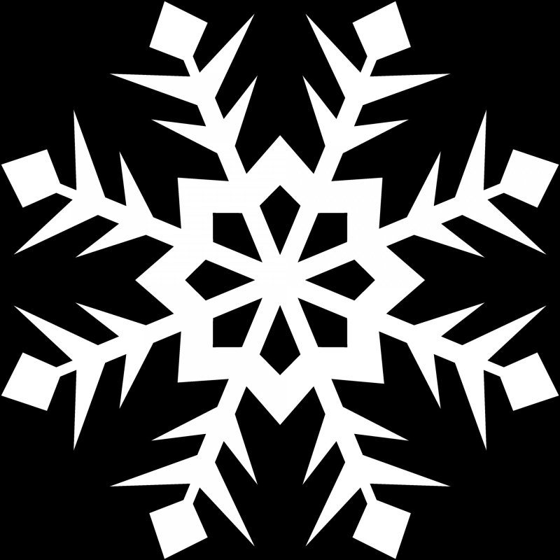 Снежинки черно белые