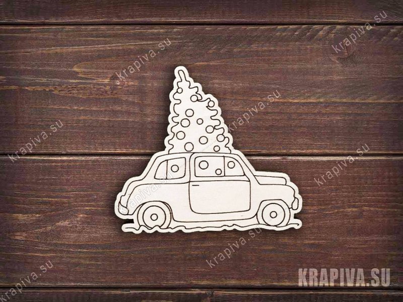 Деревянные значки машинки