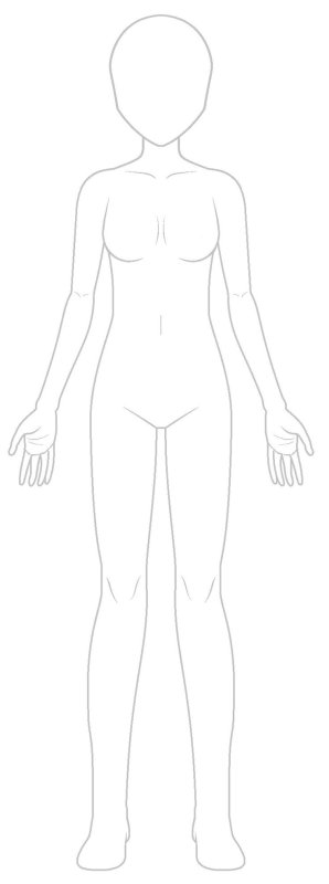 Макет для рисования одежды