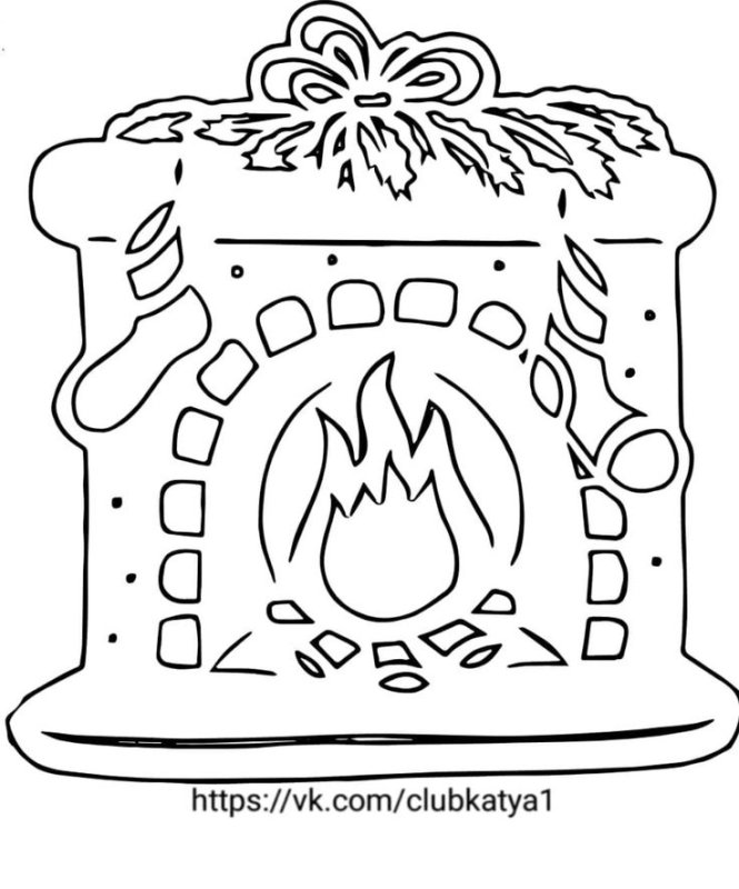 Вытынанки камина