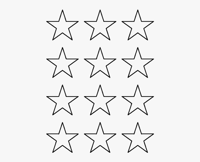 Маленькие звездочки трафарет