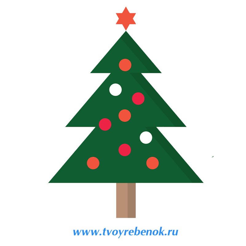 Трафарет для 3д ручки елочка