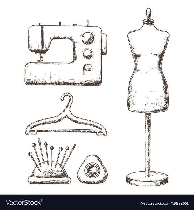 Трафареты швейных принадлежностей