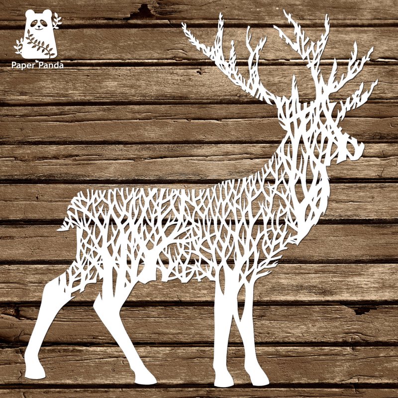 Олень из бумаги