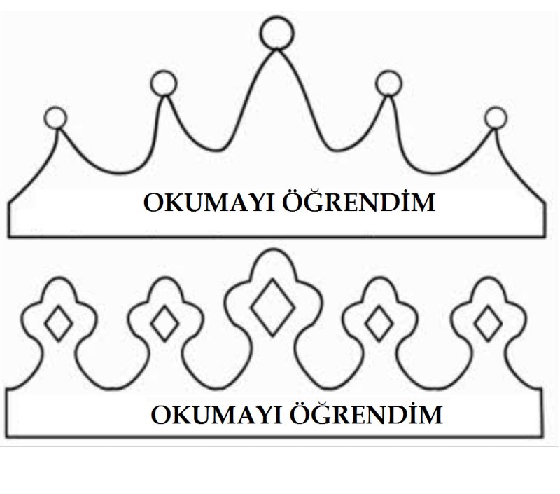 Макет короны для вырезания