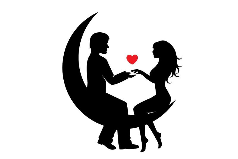 Трафарет влюбленных