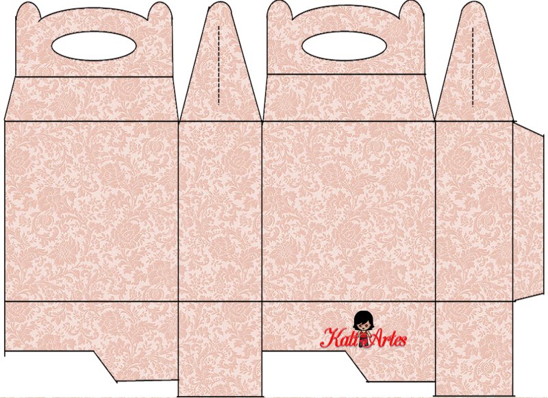 Макет коробки для подарка