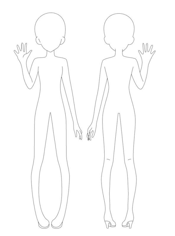 Макет человека для рисования