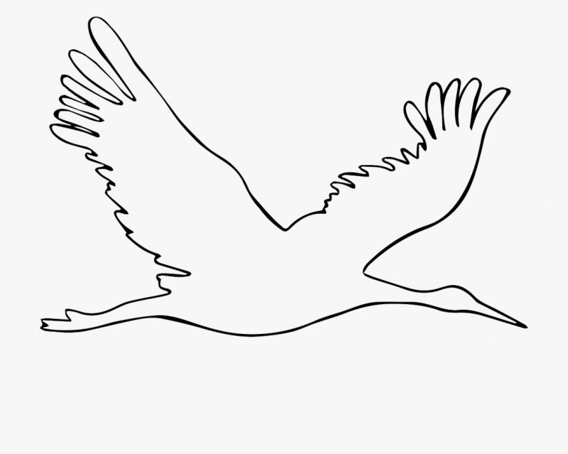 Журавли шаблоны для вырезания