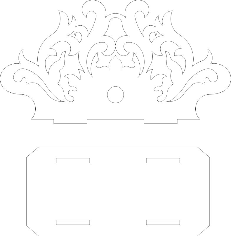 Салфетница из фанеры чертежи