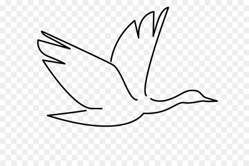 Контур птицы для вырезания