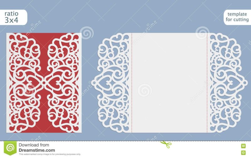Ажурные трафареты для открыток