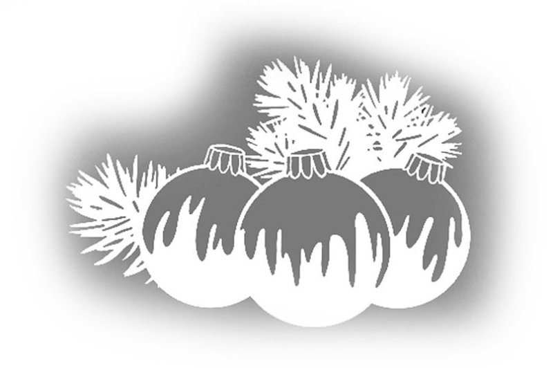 Трафареты на окна на новый год