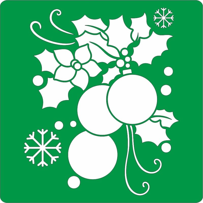 Новогодние трафаретки для окон