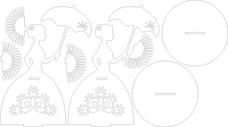 Макет салфетницы из фанеры