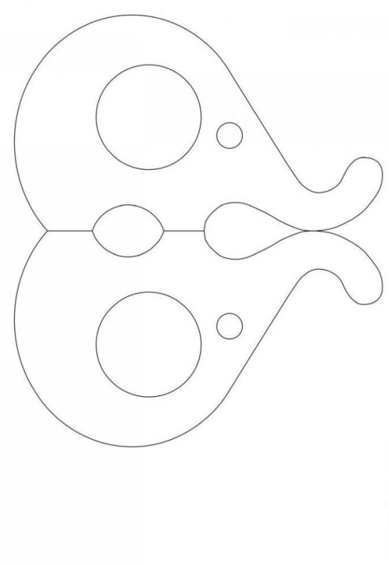 Органайзер Слоник шаблон