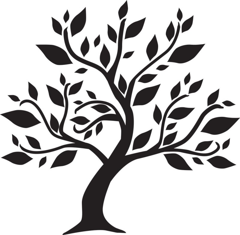 Трафарет "дерево"
