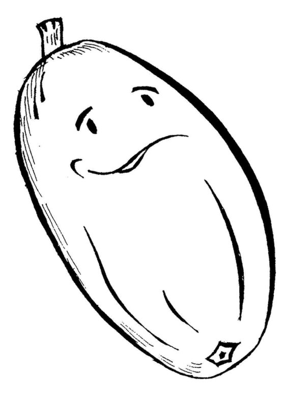 Кабачок трафарет