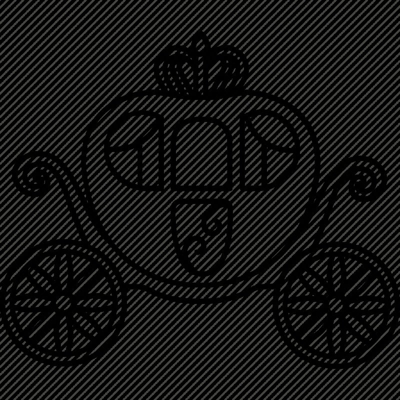 Карета раскраска для детей