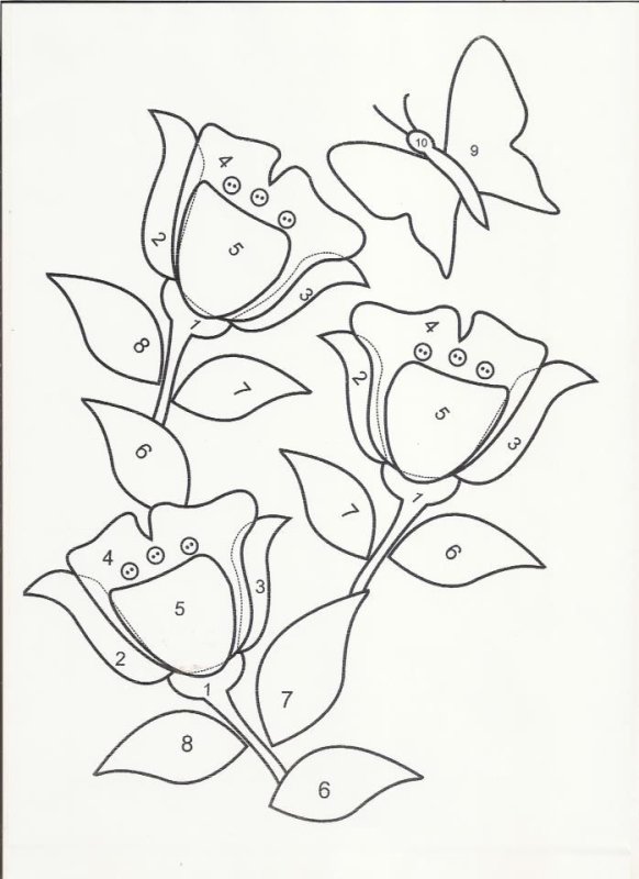 Эскиз для аппликации из ткани