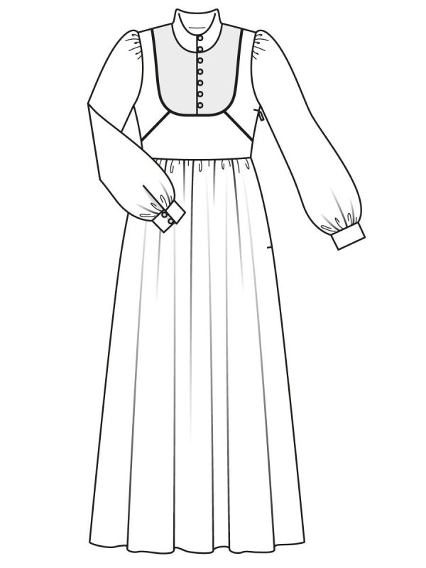 Эскиз русского сарафана