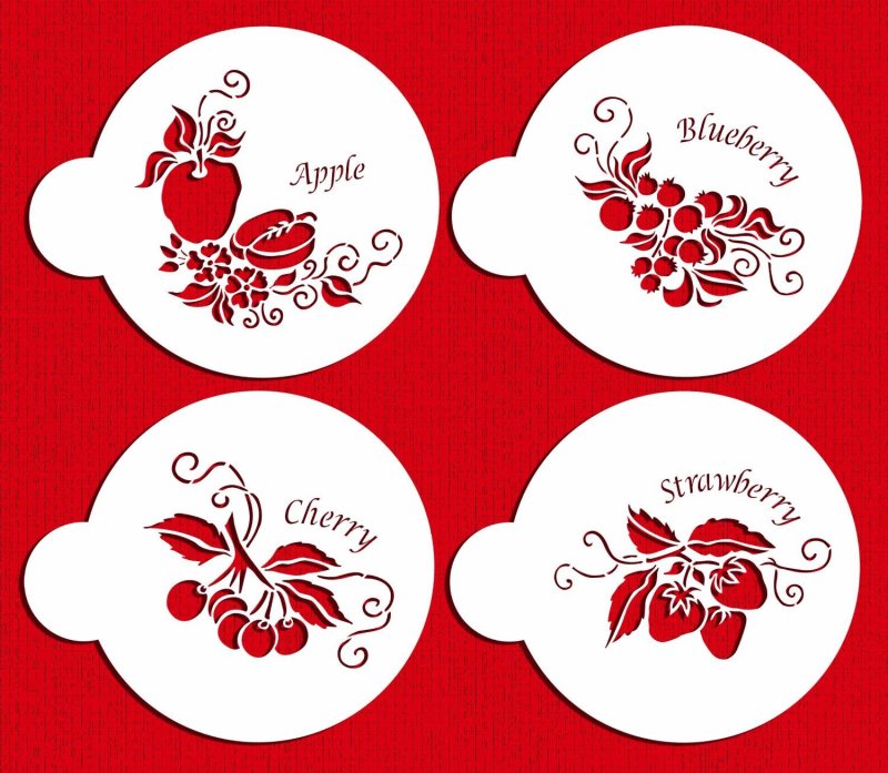 Трафареты для украшения торта