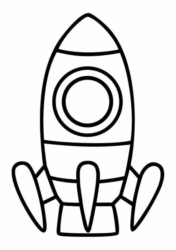 Ракета раскраска