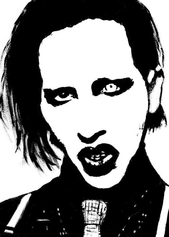 Мэрилин мэнсон рисунок