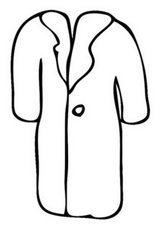 Раскраска пальто