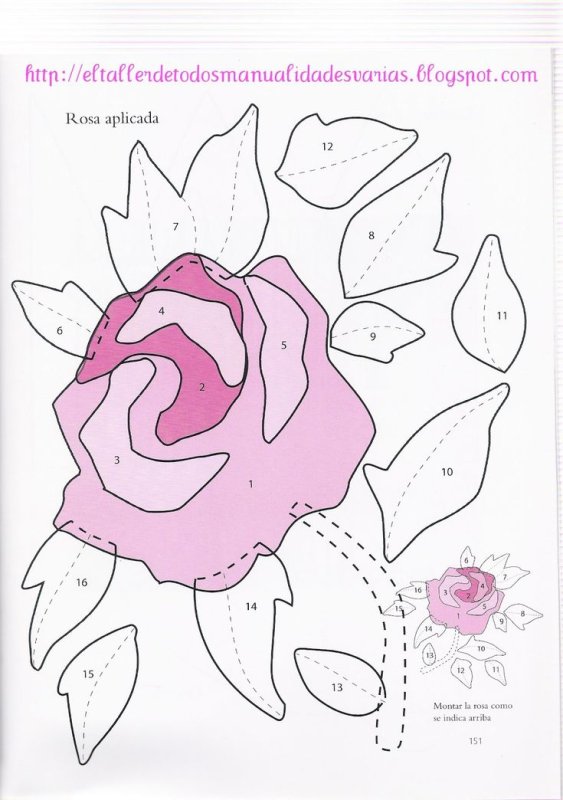 Трафареты для аппликаций из ткани